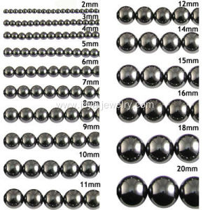 Wholesale 3mm Black Hematite Round Beads 16" * 10Strands/lot semi precious stone Loose Beads